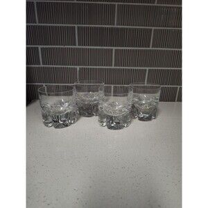 Kosta Boda Old Fashioned Rocky set of 4 -  5 ounce drinking glasses vintage